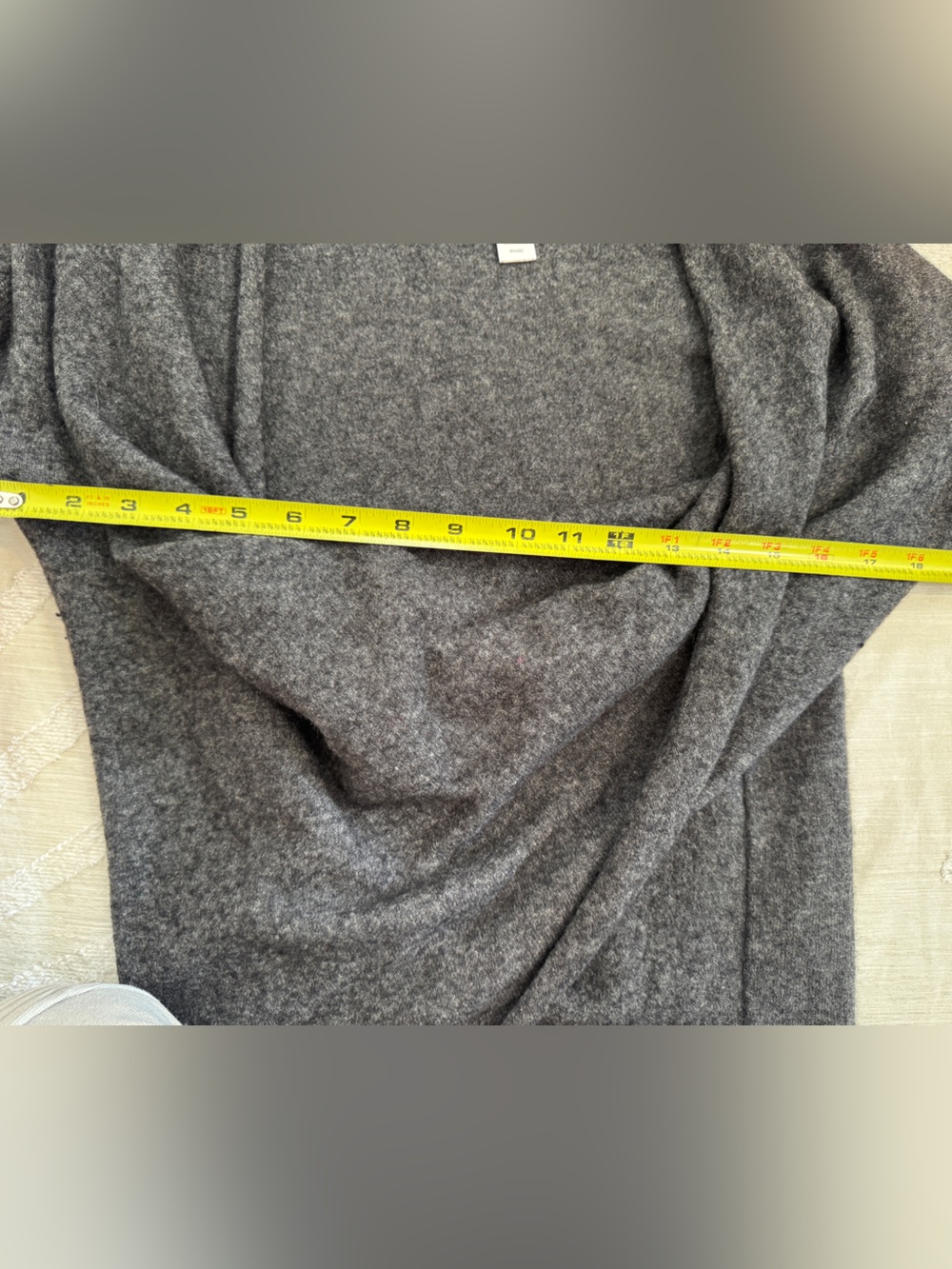 Athleta Women’s XS Finale Gray Wool Cashmere Draped Wrap Sweater - Picture 7 of 7